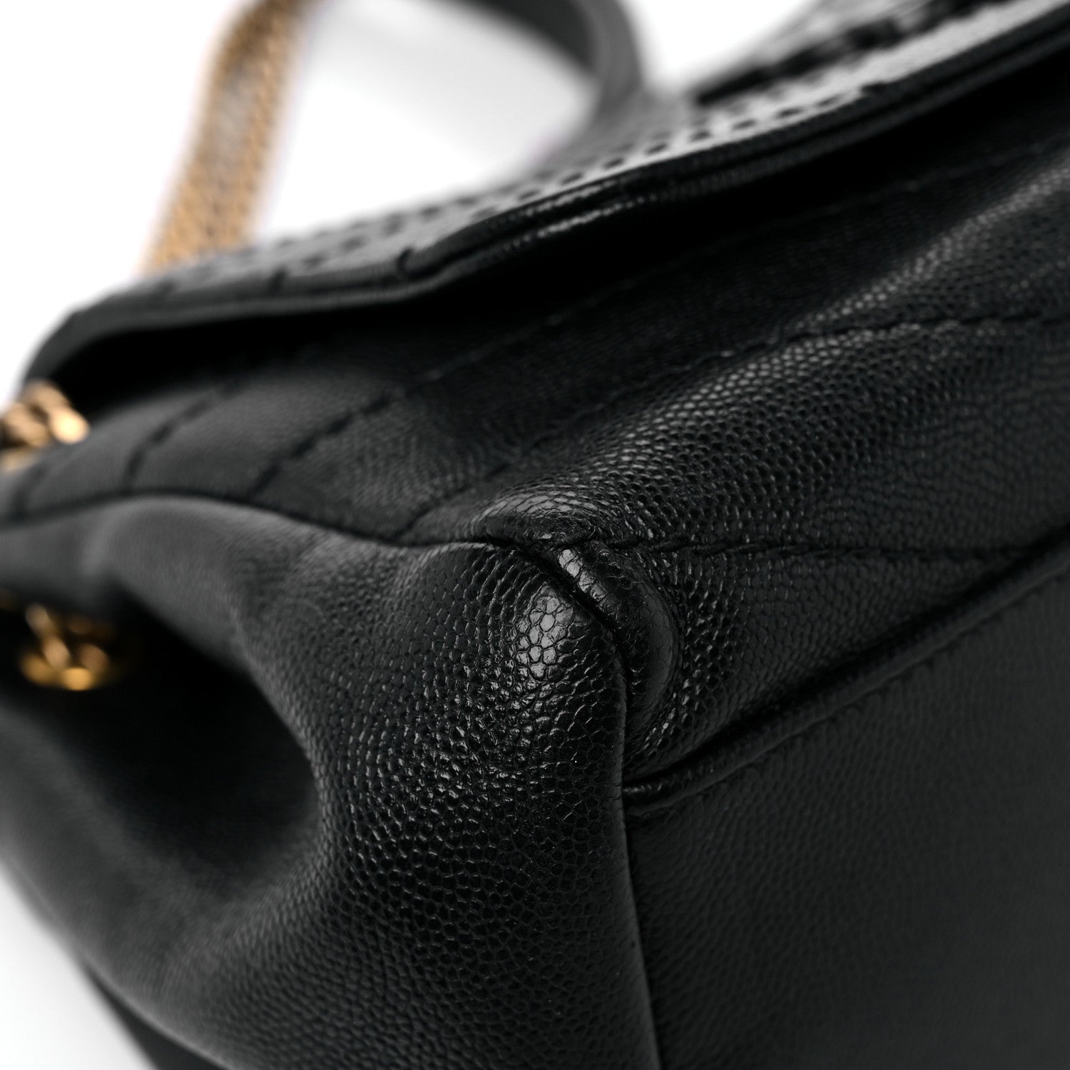 Saint Laurent Pebbled Lambskin Chevron Monogram Small Nolita Black 8 of 15