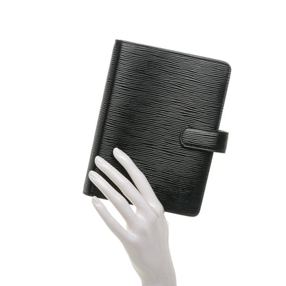 Louis Vuitton Epi Medium Ring Agenda Black 2 of 7