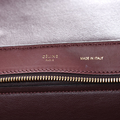 Celine Smooth Calfskin Suede Medium Trapeze Burgundy 5 of 15
