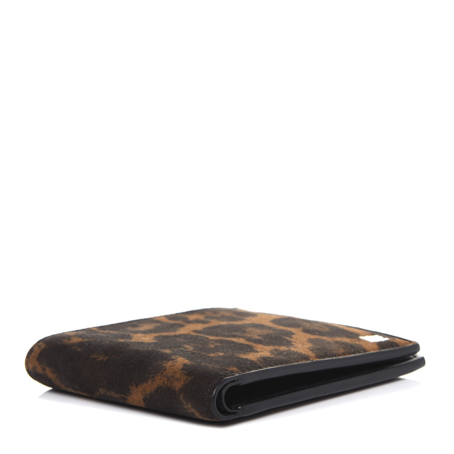 Leopard Bi-Fold Wallet Brown