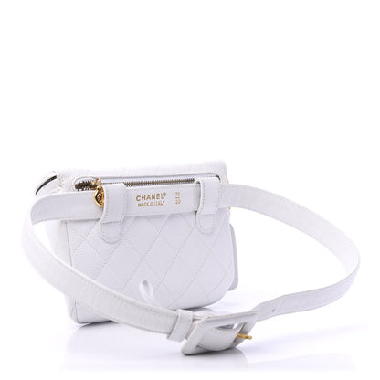 Chanel Caviar Quilted Belt Bag White 75 30 3 of 11