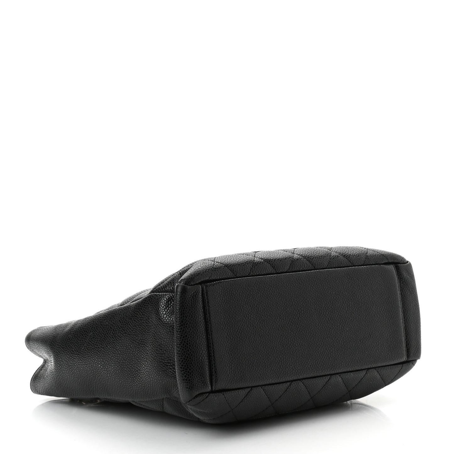 Caviar Quilted Petit Shopping Tote PST Black