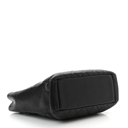 Chanel Caviar Quilted Petit Shopping Tote PST Black 4 of 10