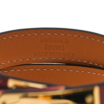 Hermes Swift Kelly Double Tour Bracelet T2 Rouge H Rose D'ete 4 of 5
