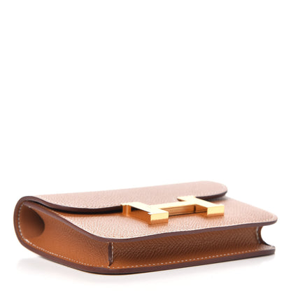 Hermes Epsom Constance Slim Wallet Gold 5 of 8