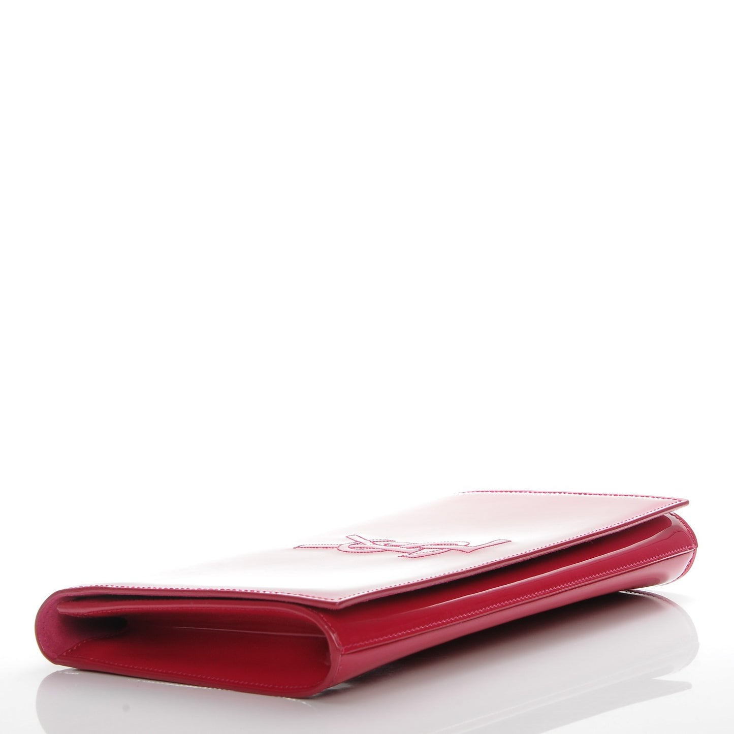 Patent Monogram Large Belle De Jour Clutch Fuchsia