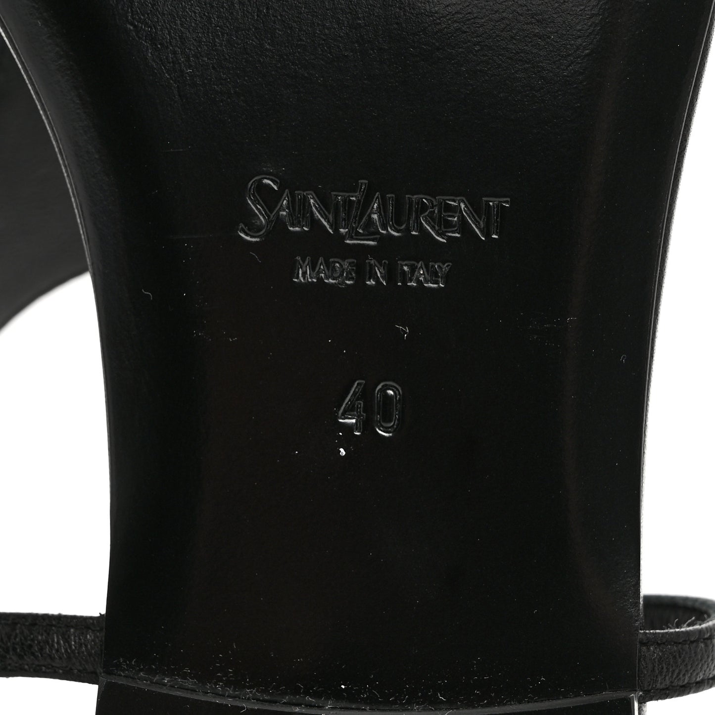 Smooth Calfskin Cassandra Monogram Sandals 40 Black