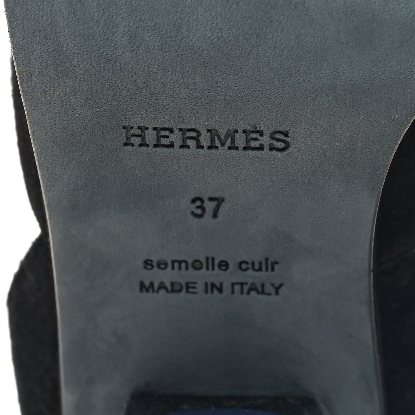 Suede Goatskin Polycarbonate Womens Flirt 60 Sandals 37 Black Ombre