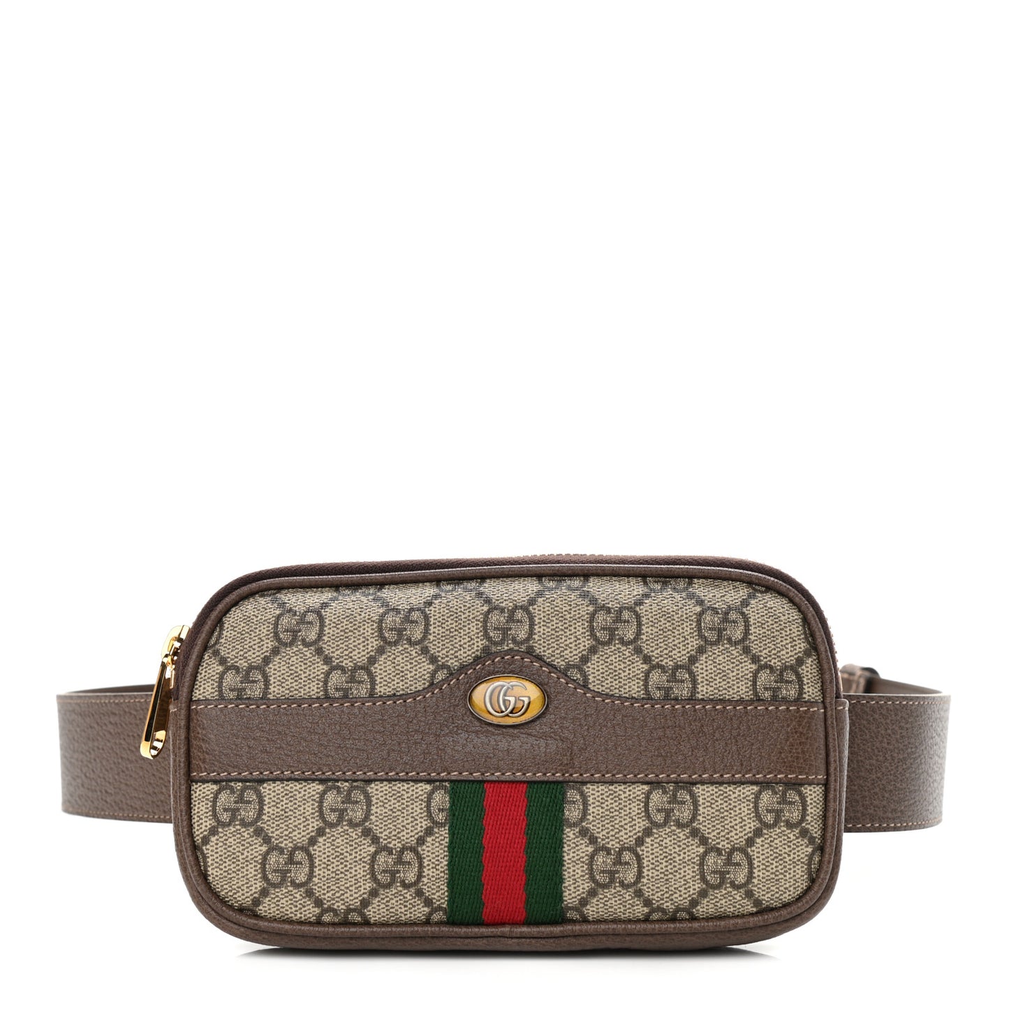 GG Supreme Monogram Ophidia Belted iPhone Case 75 30 Dark Brown