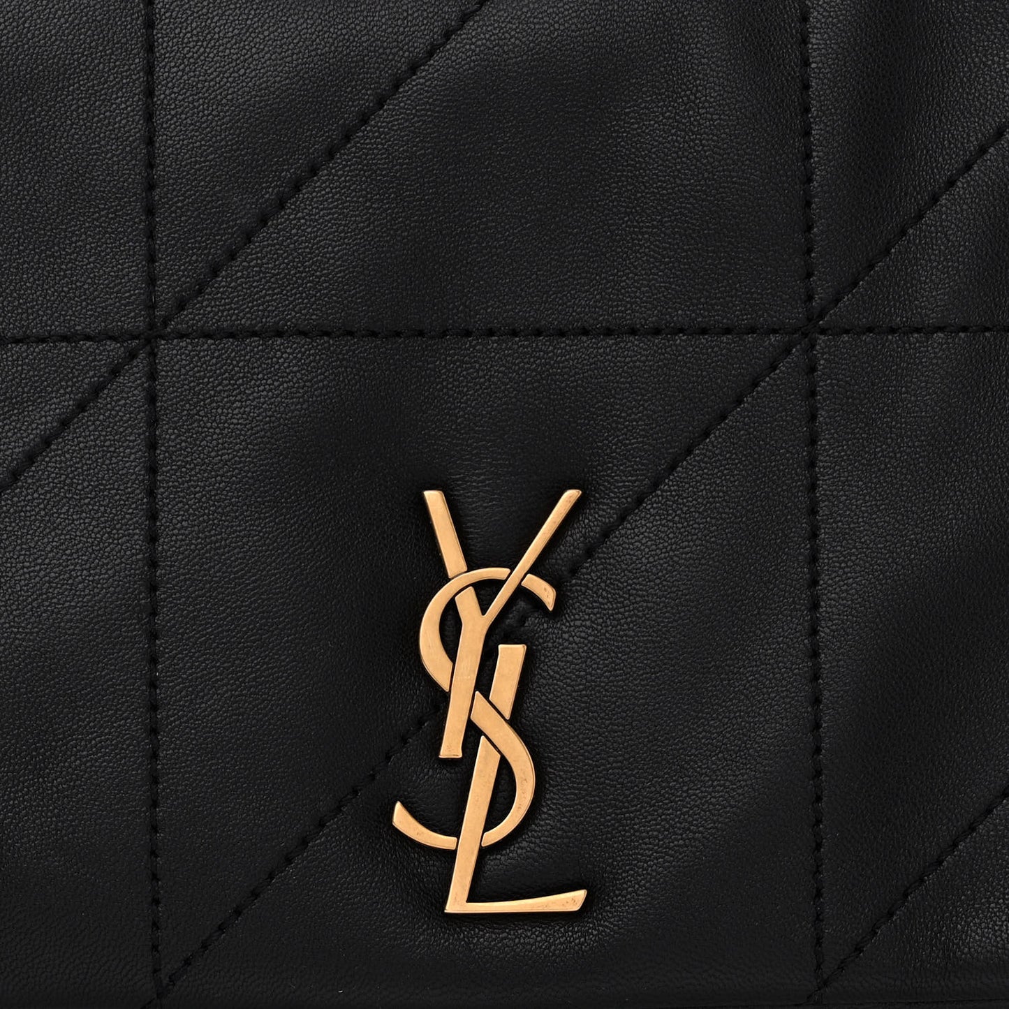 Lambskin Matelasse Monogram Small Jamie 4.3 Black