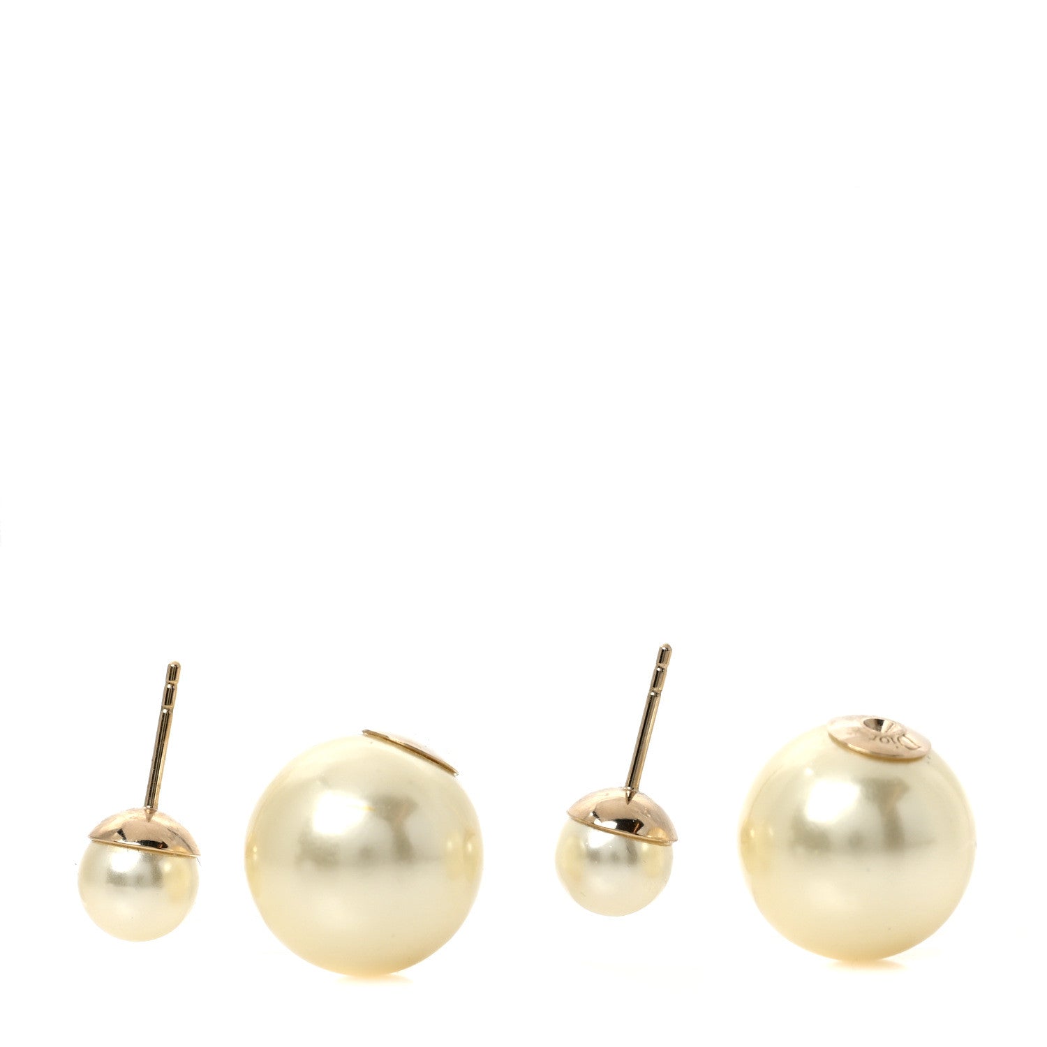 Christian Dior Pearl Mise En Dior Tribal Earrings Gold 3 of 4