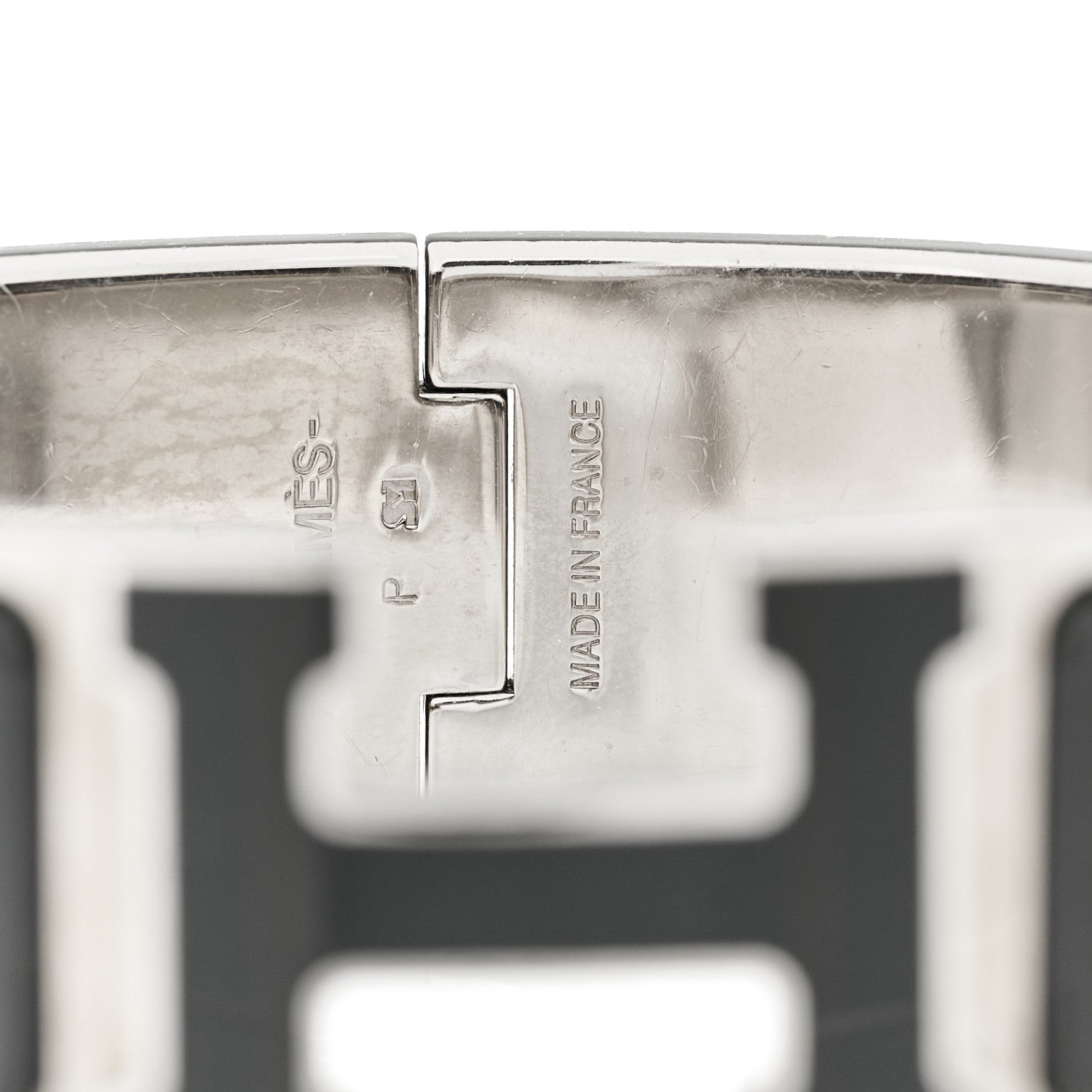 Hermes Enamel Wide Clic Clac H Bracelet PM Black 4 of 5