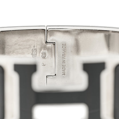 Hermes Enamel Wide Clic Clac H Bracelet PM Black 4 of 5