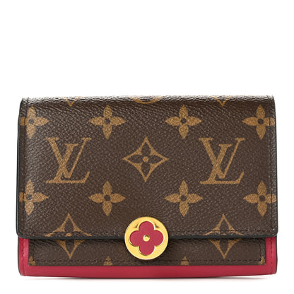Louis Vuitton Monogram Flore Compact Wallet Coquelicot 1 of 6