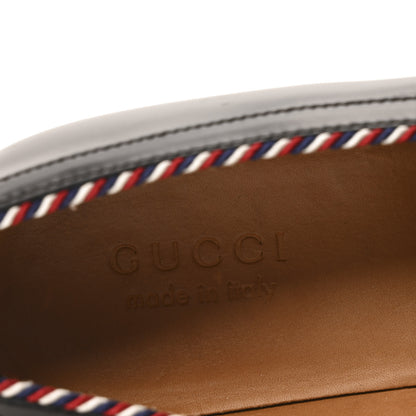 Gucci Calfskin Sylvie Web Tassel Mens Loafers 9 Black 8 of 9