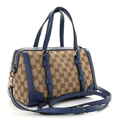 Gucci Monogram Cellarius Calfskin Small Belted Boston Beige Ebony Washed Ink 3 of 10