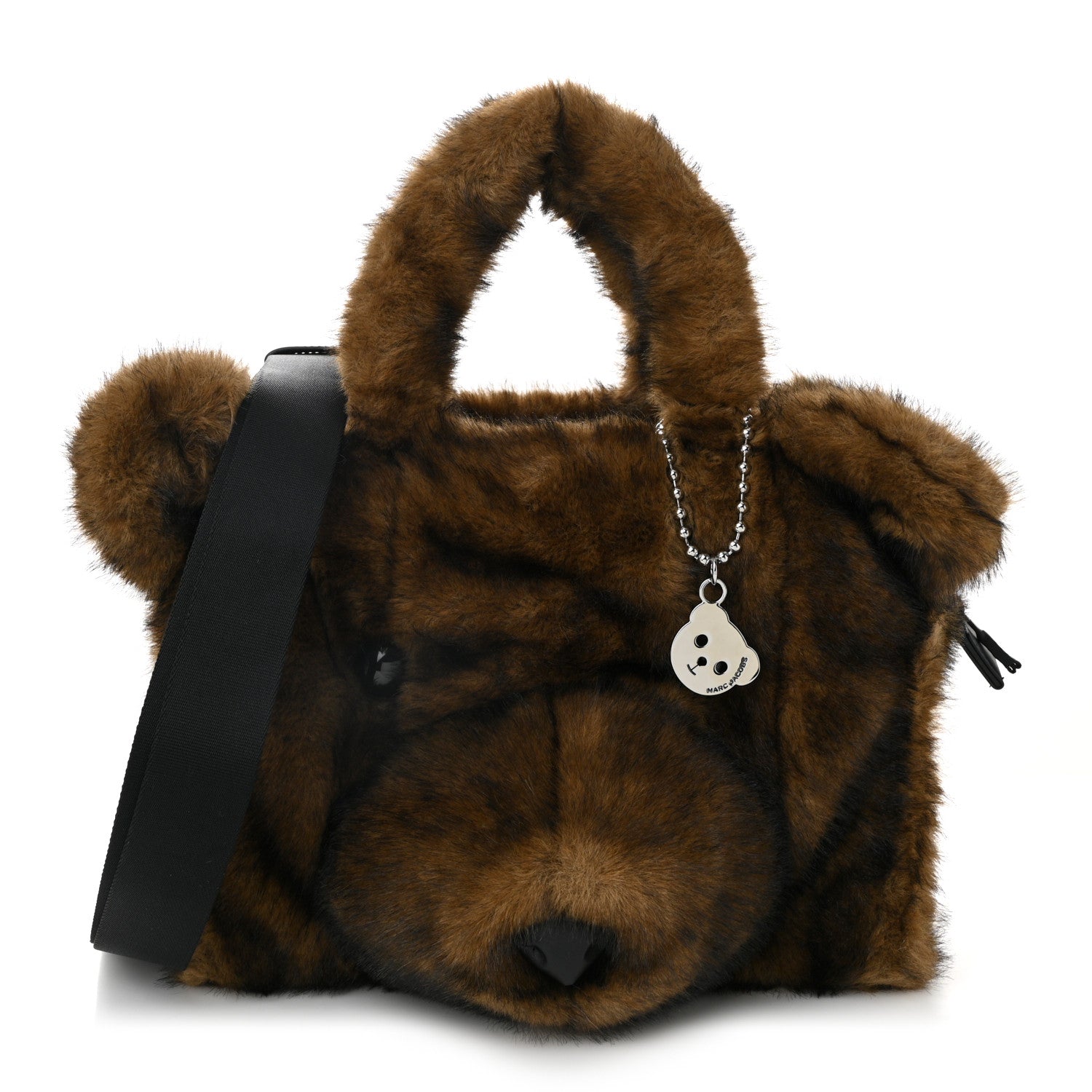 Marc Jacobs Faux Fur The Teddy Bear Tote Bag Ebony 1 of 10