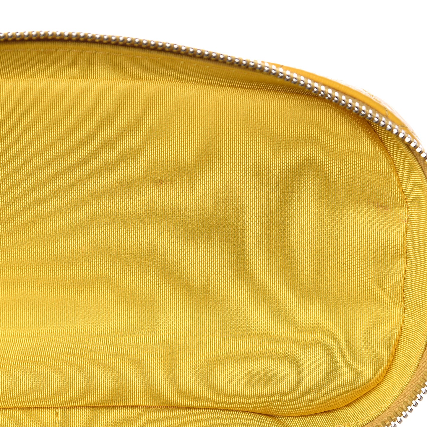 Crumpled Calfskin PVC Quilted Flap Yellow