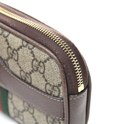 Gucci GG Supreme Monogram Ophidia Phone Case Wristlet Brown 9 of 10