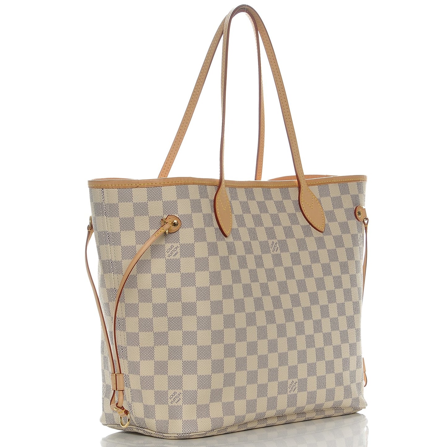 Damier Azur Neo Neverfull MM Rose Ballerine