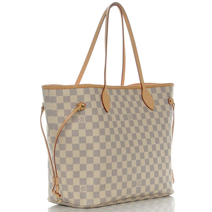 Louis Vuitton Damier Azur Neo Neverfull MM Rose Ballerine 3 of 10