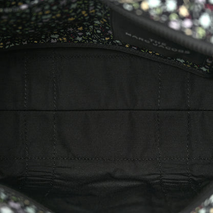 Marc Jacobs Cotton Canvas Floral Print Medium The Traveler Tote Bag Black 5 of 11