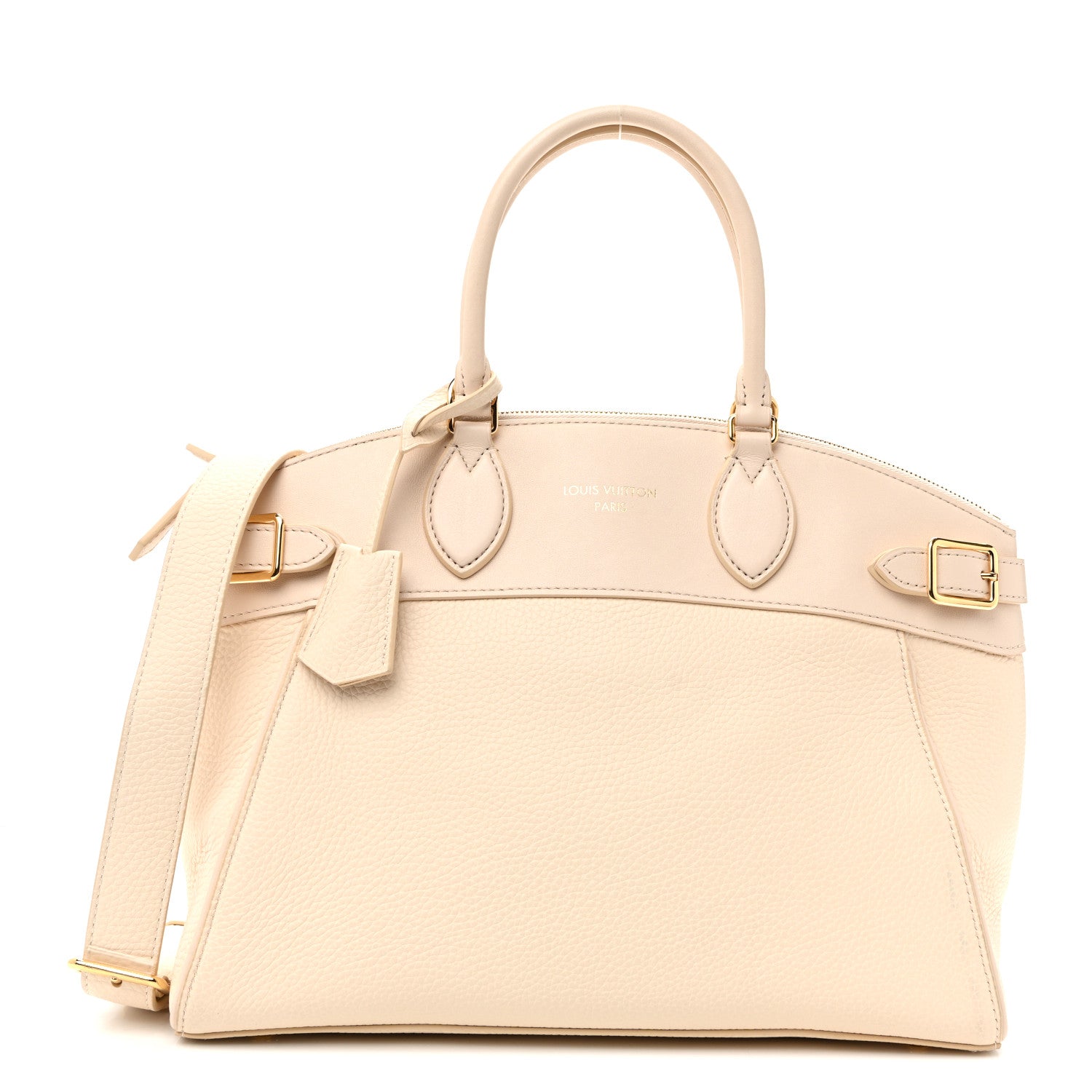 Louis Vuitton Taurillon Calfskin Vendome MM Creme 1 of 10