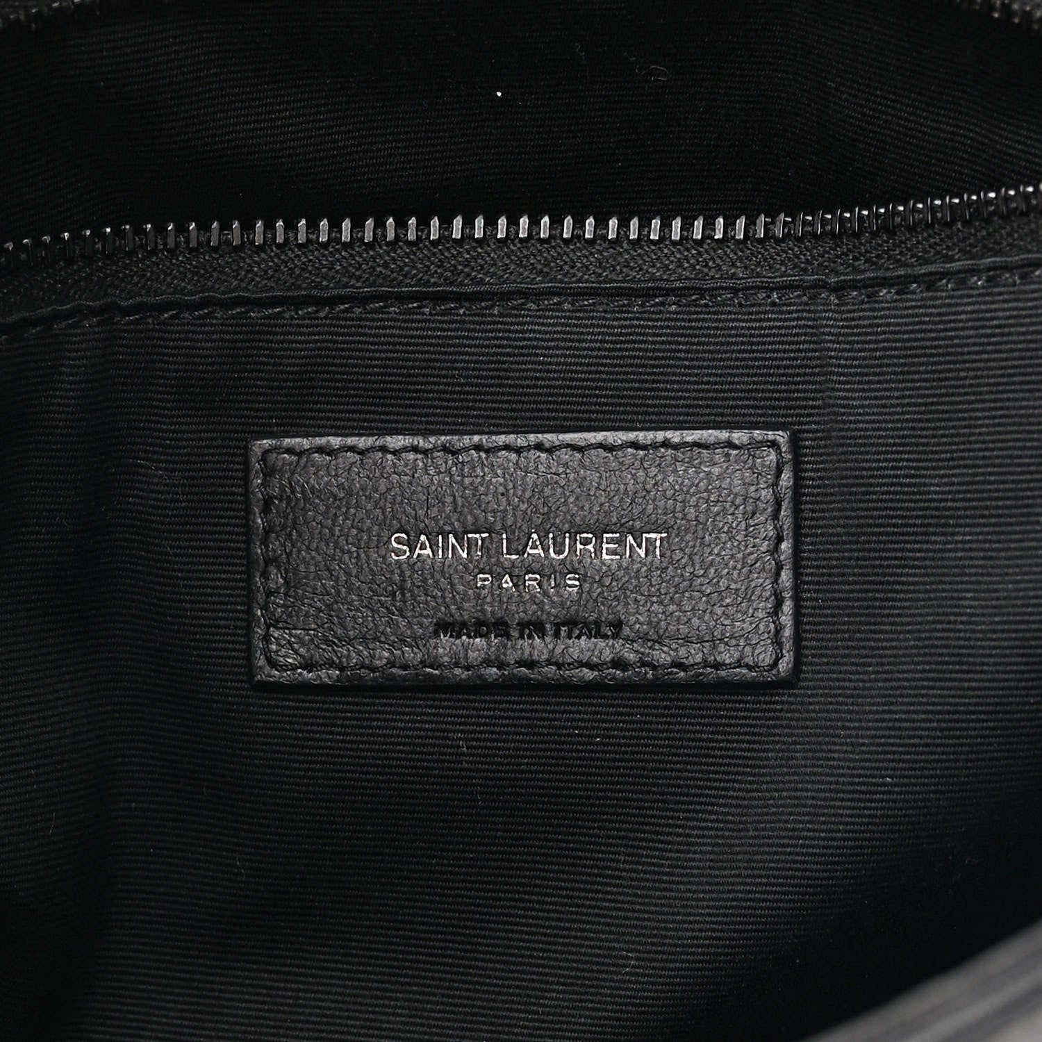 Saint Laurent Crinkled Calfskin Matelasse Monogram Medium Niki Chain Satchel Black 6 of 11
