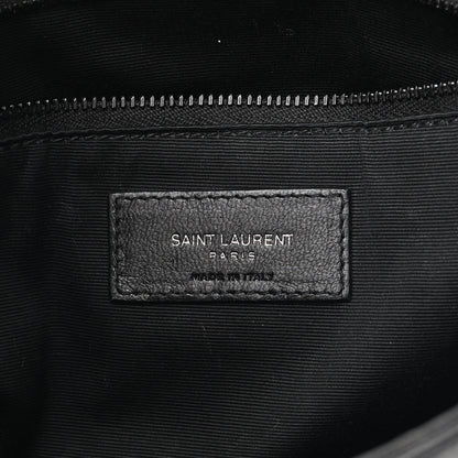 Saint Laurent Crinkled Calfskin Matelasse Monogram Medium Niki Chain Satchel Black 6 of 11