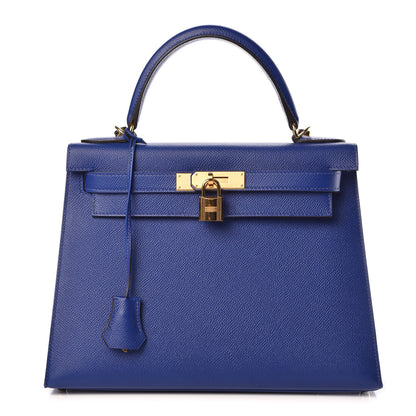 Hermes Epsom Kelly Sellier 28 Bleu Electrique 1 of 33