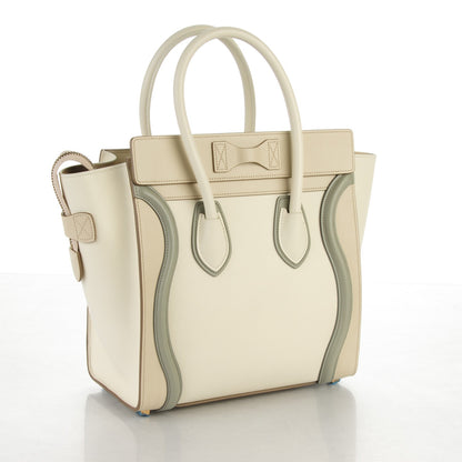 Celine Shiny Smooth Calfskin Micro Tri-Color Luggage Natural 3 of 8