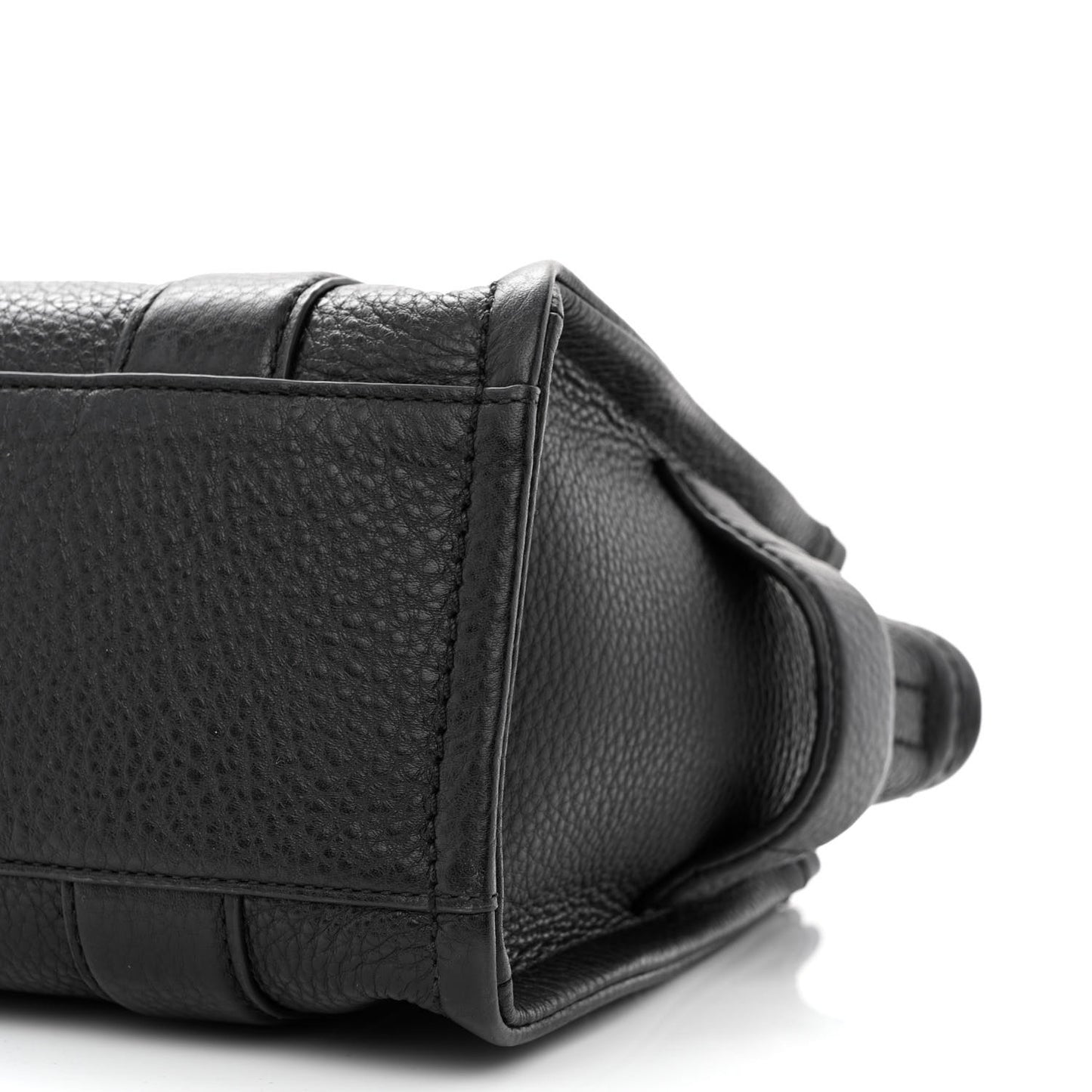 Grained Calfskin Small The Tote Bag Black