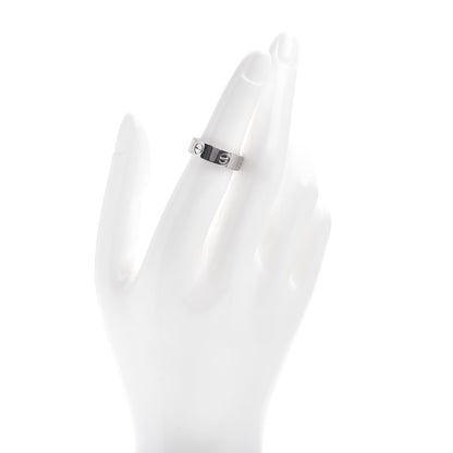 Cartier 18K White Gold 5.5mm LOVE Ring 51 5.75 2 of 4