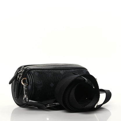 MCM Visetos Mini Barrel Crossbody Bag Black 2 of 6
