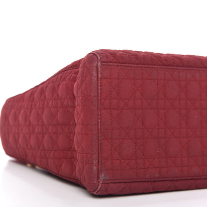 Christian Dior Nylon Cannage Medium Lady Dior Red 6 of 10