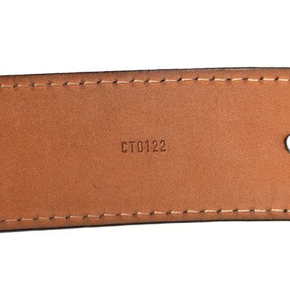 Louis Vuitton Monogram Ceinture Belt Gold Buckle 95 38 7 of 8