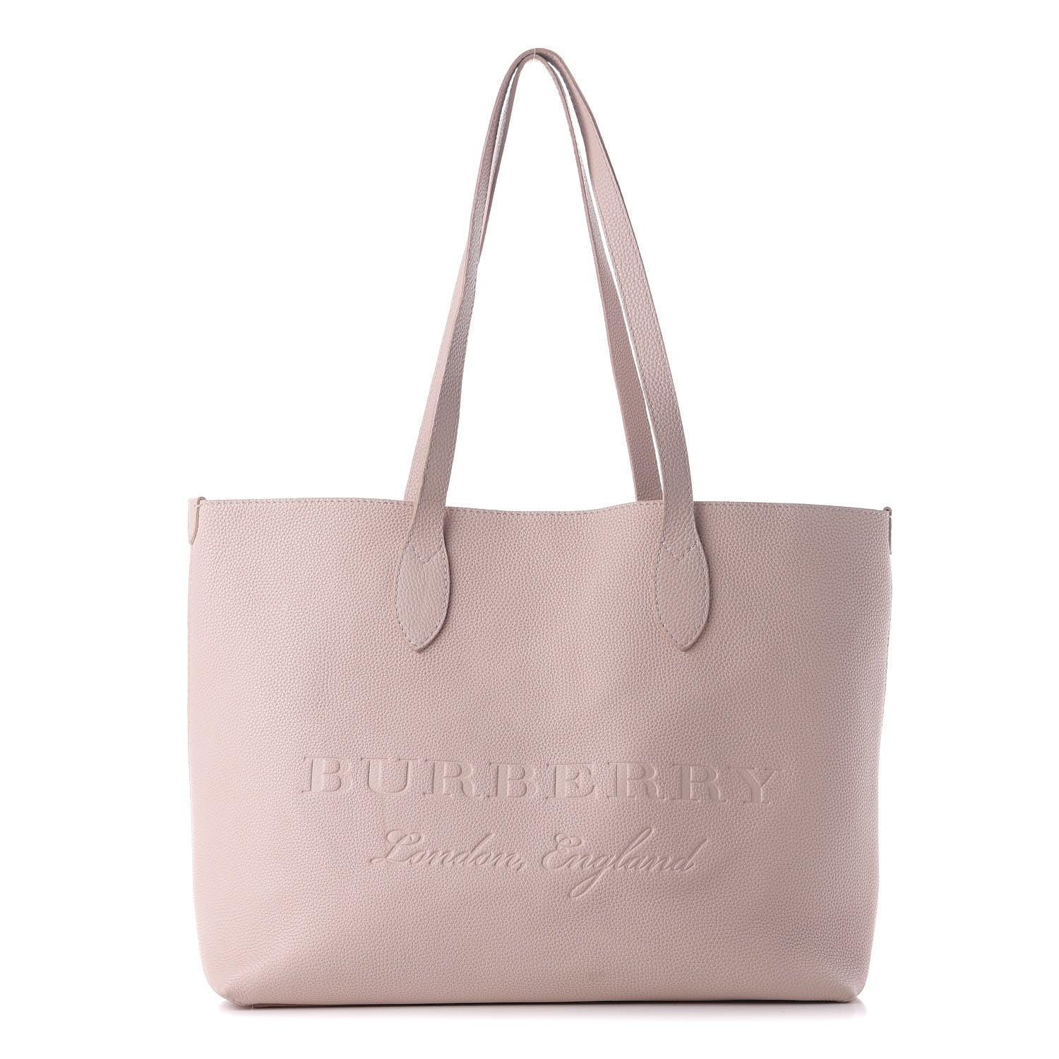Burberry Grainy Calfskin Remington Tote Pale Ash Rose 1 of 10