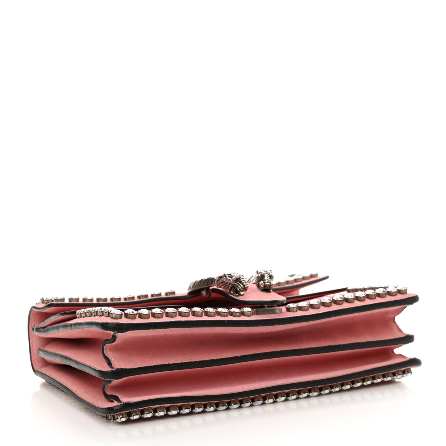 Suede Crystal Small Dionysus Shoulder Bag Peonia