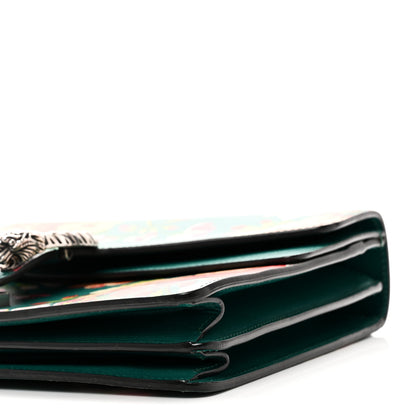 Gucci Calfskin Blooms Print Medium Dionysus Shoulder Bag Bright Emerald Multicolor 10 of 10