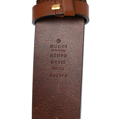 Gucci Calfskin Metal Tiger head Buckle Belt 90 36 Brown 3 of 7