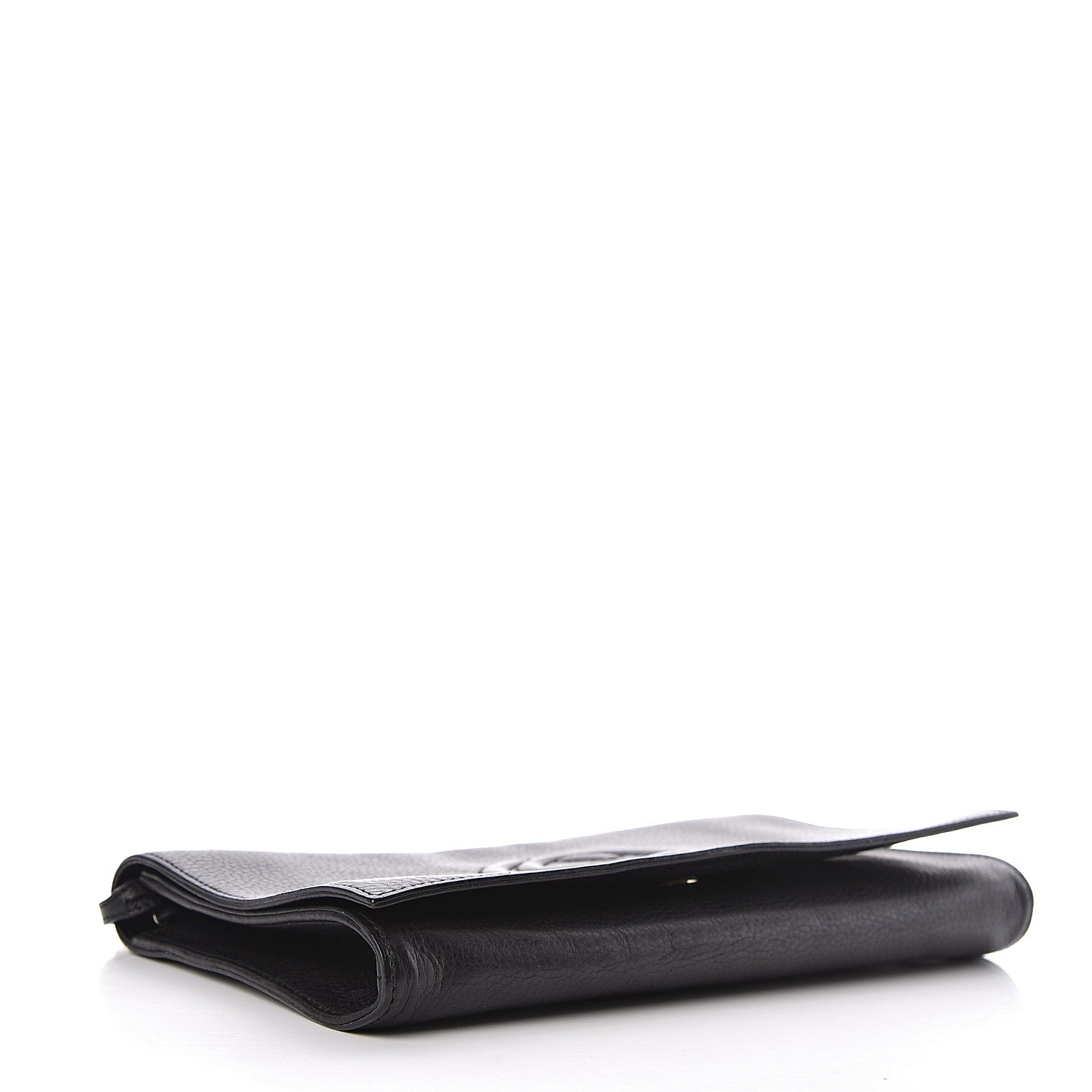 Gucci Pebbled Calfskin Medium Soho Clutch Black 4 of 9