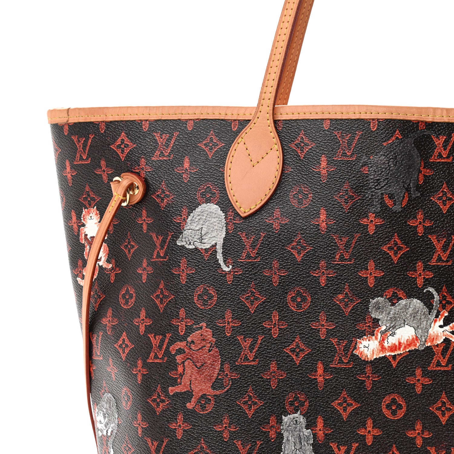 Louis Vuitton Catogram Neverfull MM Marron 8 of 15