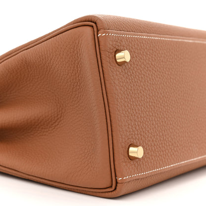 Hermes Togo Kelly Retourne 28 Gold 9 of 12