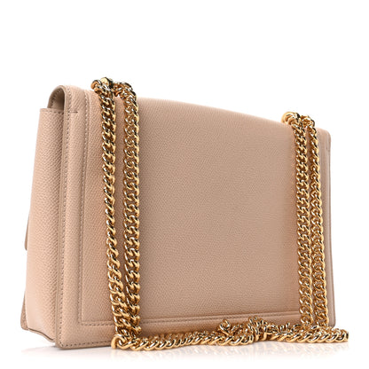 Salvatore Ferragamo Printed Calfskin Ginny Shoulder Bag Beige 3 of 10