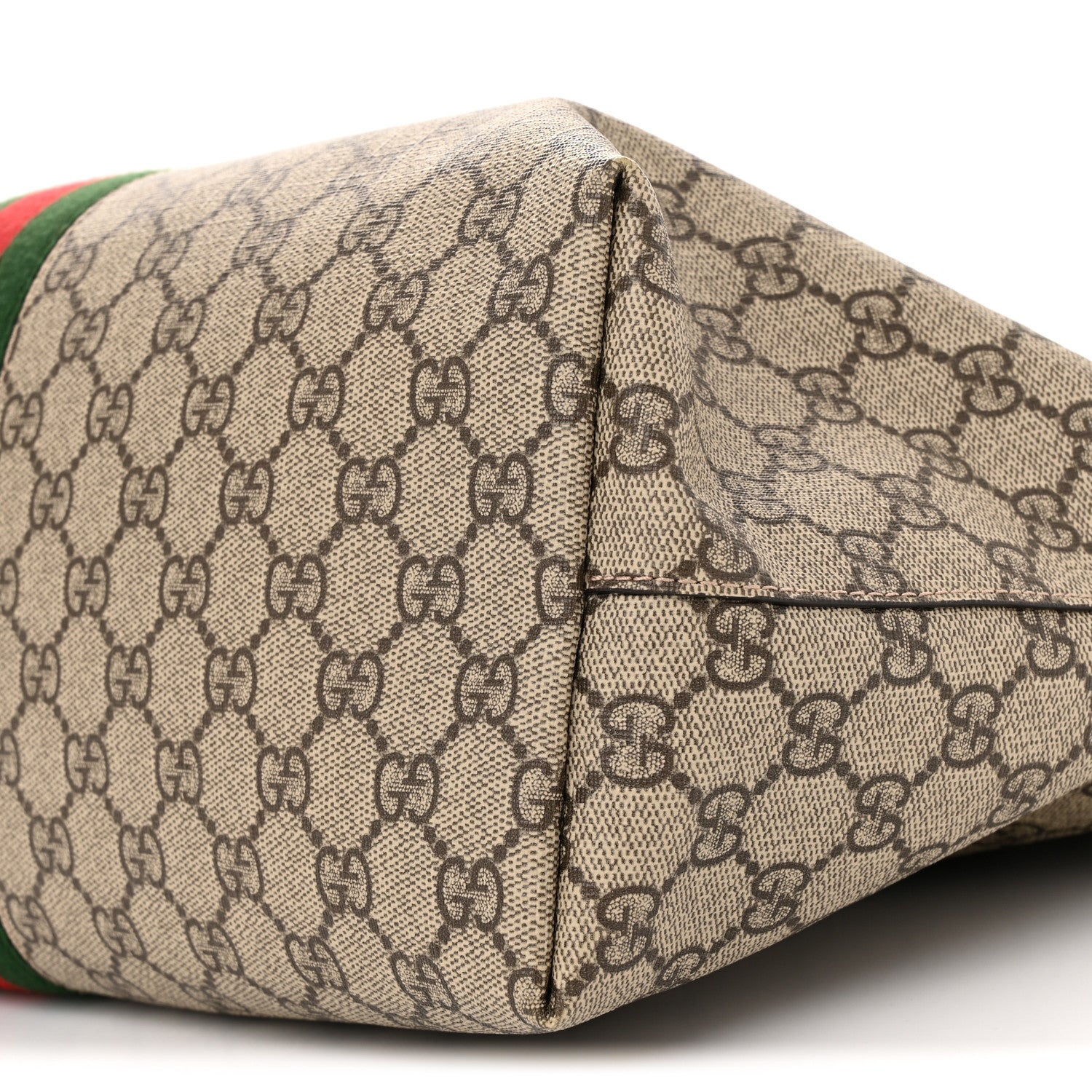 Gucci GG Supreme Monogram Medium Ophidia Shopping Tote Brown 10 of 13