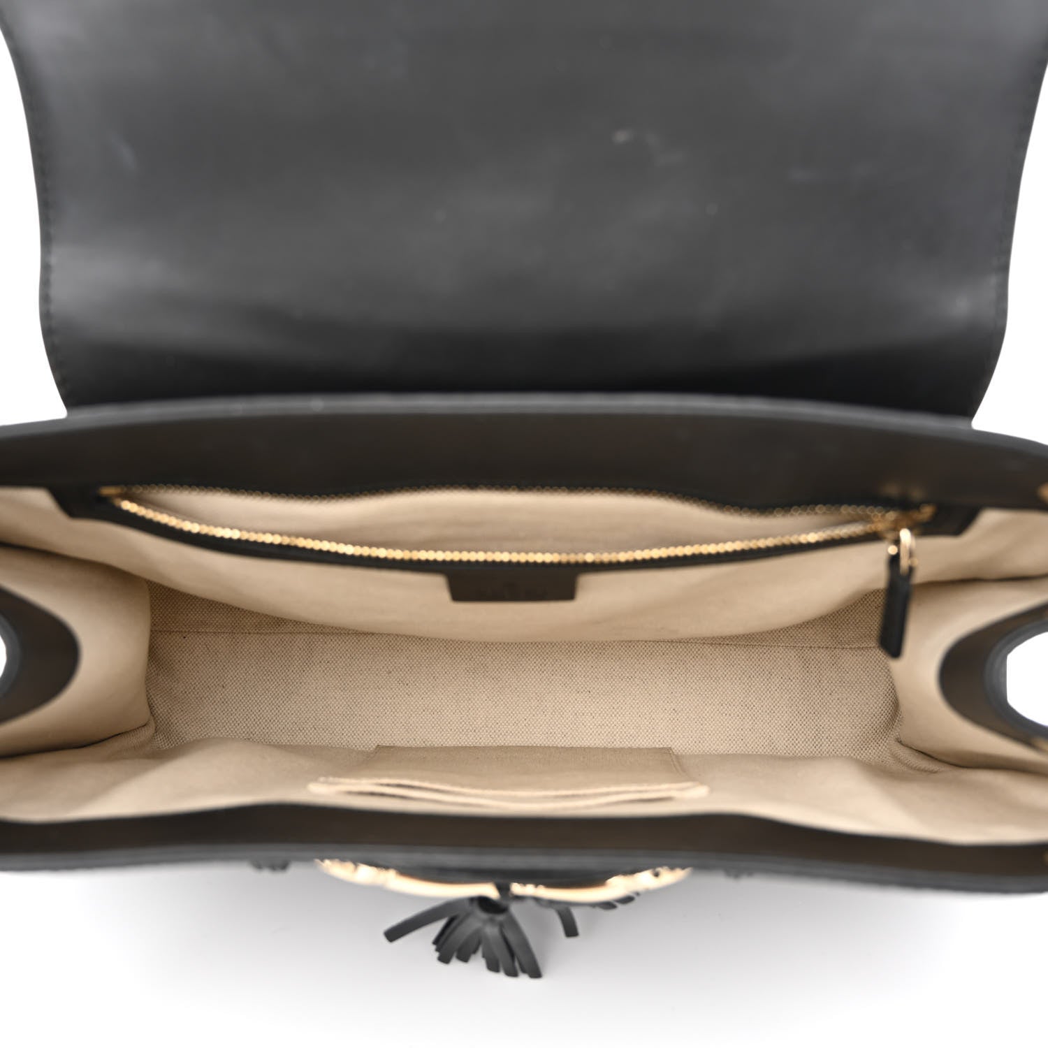 Gucci Guccissima Large Emily Chain Shoulder Bag Black 5 of 11