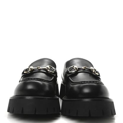 Gucci Real Betis Glamour Calfskin Horsebit Womens Mocassin Loafers 36.5 Black 3 of 9