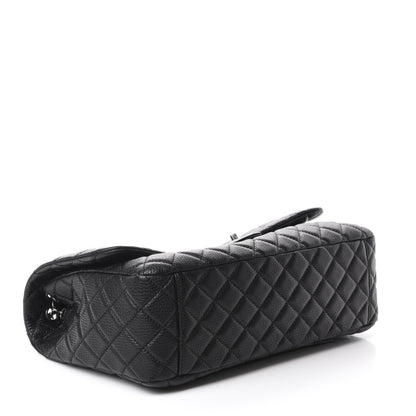 Chanel Calfskin Quilted Small XXL Travel Flap Bag Black 4 of 11