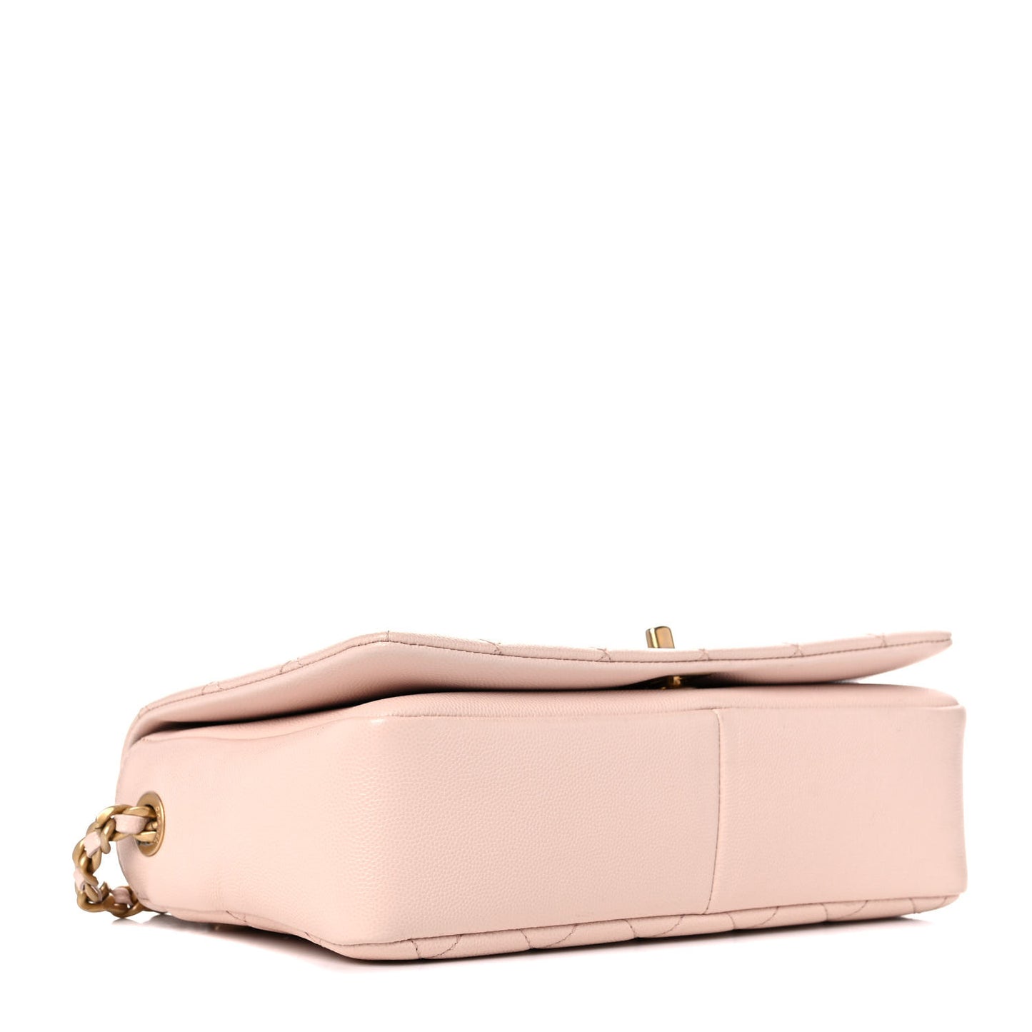 Caviar Quilted Medium Fashion Therapy Flap Beige