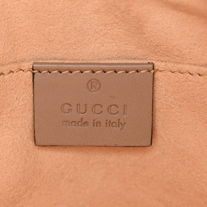 Gucci Calfskin Matelasse Small GG Marmont Chain Shoulder Bag Porcelain Rose 6 of 11